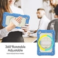 thumbnail image 3 of Case for iPad Mini 5 2019/Mini 4 2015 (5th/4th Generation 7.9 inch) with Screen Protector, 360 Degree Rotating Kickstand Hand Strap Shockproof Cover with Shoulder Strap, Cream Navy, 3 of 7