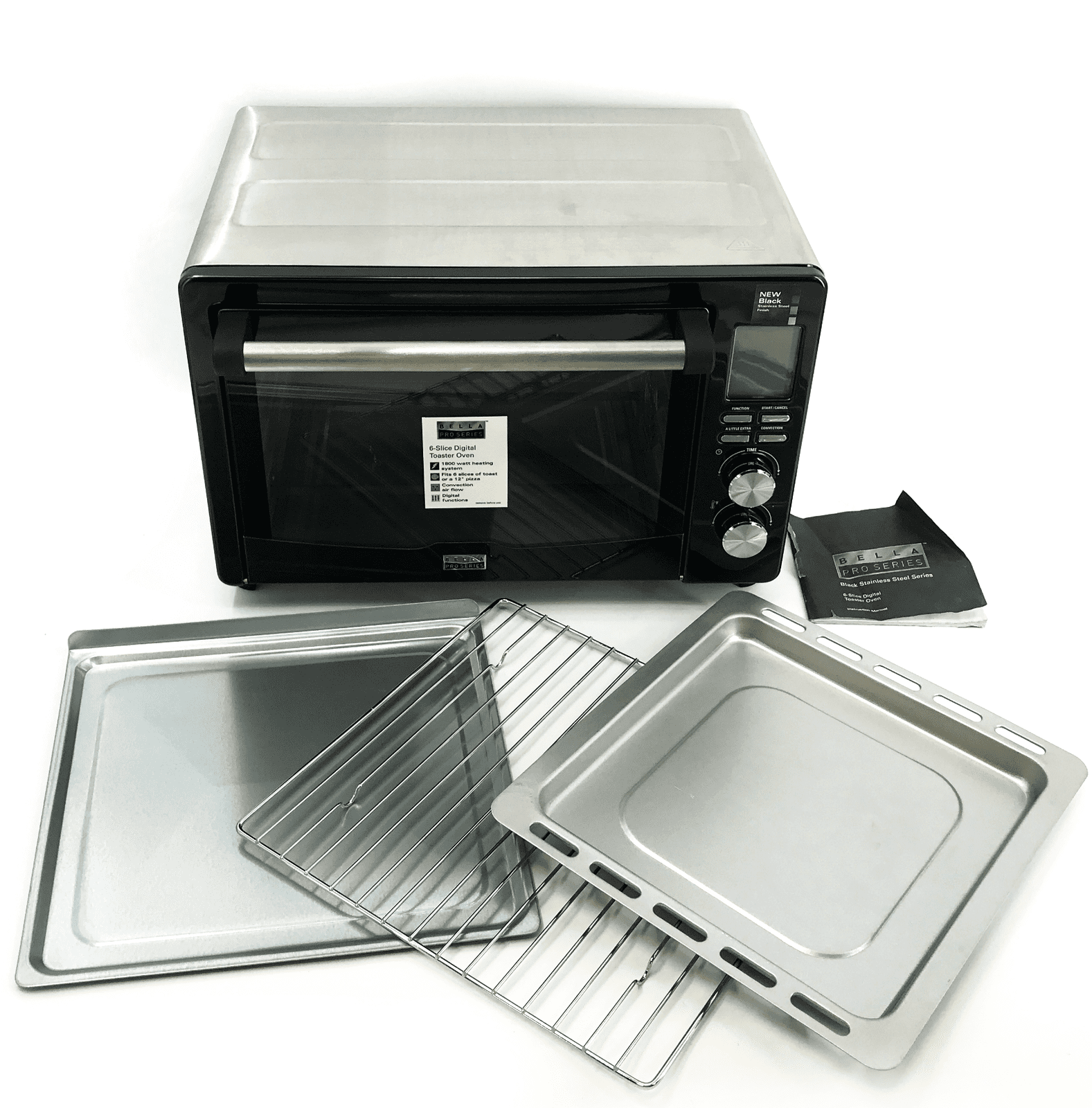 Bella Pro Series 6Slice Toaster Oven Black Stainless Steel LO240501C1