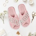 thumbnail image 5 of Jiibva Bride Slippers for Wedding Day Pink Bridesmaid Slippers Mother of the Bride Gifts for Bridal and Bachelorette Party, 5 of 7