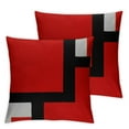 thumbnail image 2 of Ullo0ord Red Black Grey White Throw Pillow Covers Modern Geometric Pillows Cover Decorative Square Pillow Case for Home Couch Bed Sofa Outdoor, 2 of 6