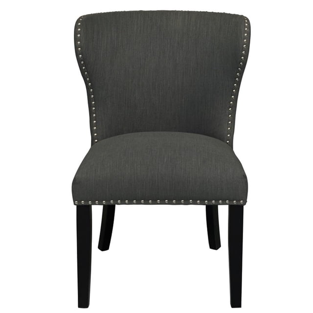 Pulaski Accentrics Chaise d'Appoint à Dossier Ailé Modifié pour la Maison en Gris
