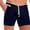 Navy, variant on Annhoo Athletic Shorts for Men Solid Color Drawstring Stretchable Sport Short Pants with Pockets Running Clothes