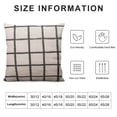 thumbnail image 5 of COMIO  Plaid Throw Pillow Covers Modern Farmhouse Decorative Square Pillow Case for Sofa Couch Bed Beige, 5 of 5