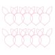 thumbnail image 1 of 10pcs Plush Rabbit Ear Headbands Adorable Hair Hoops Hair Accessories for Kids Girls (Pink), 1 of 3