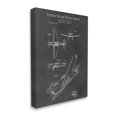 thumbnail image 3 of Stupell Industries Detailed Aircraft Blueprint Chart Graphic Art Gallery Wrapped Canvas Print Wall Art, Design by Karl Hronek, 3 of 7