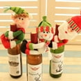 thumbnail image 2 of Decoración navideña, funda para botella de vino, bolsa para botella de Santa Claus para el hogar, adornos navideños, decoración navideña, funda para botella de vino, 2 of 3