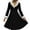Black, variant on Women's Casual V-neck Christmas Print Plush Long-Sleeve Casual Dress for Holiday and Everyday Wear, Soft Women's Winter Dress with Festive Design,Hot Pink,M