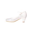 thumbnail image 3 of ZAPATILLAS TACONES VESTIR LEON NIÑA BLANCO TEXTIL 1751 Leon 1751p, 3 of 3