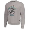 thumbnail image 2 of Unisex The Wild Collective Gray Miami Dolphins Distressed Pullover Sweatshirt, 2 of 3