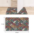 thumbnail image 6 of Boho Retro Brown Diamond Pattern (4) Welcome Doormat for Indoor/Outdoor Entrance Boho Retro Brown Diamond Pattern (4) Decoration Door Mat Kitchen Door Mat Bedroom Doormat 17x30 Inch, 6 of 6