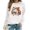 White, variant on HUITKMM Oversized Sweater Oversize Women Long Sleeve Crewneck Sweatshirts Letter Printed Lightweight Loose Sweatshirts Blouse Top 3587 M