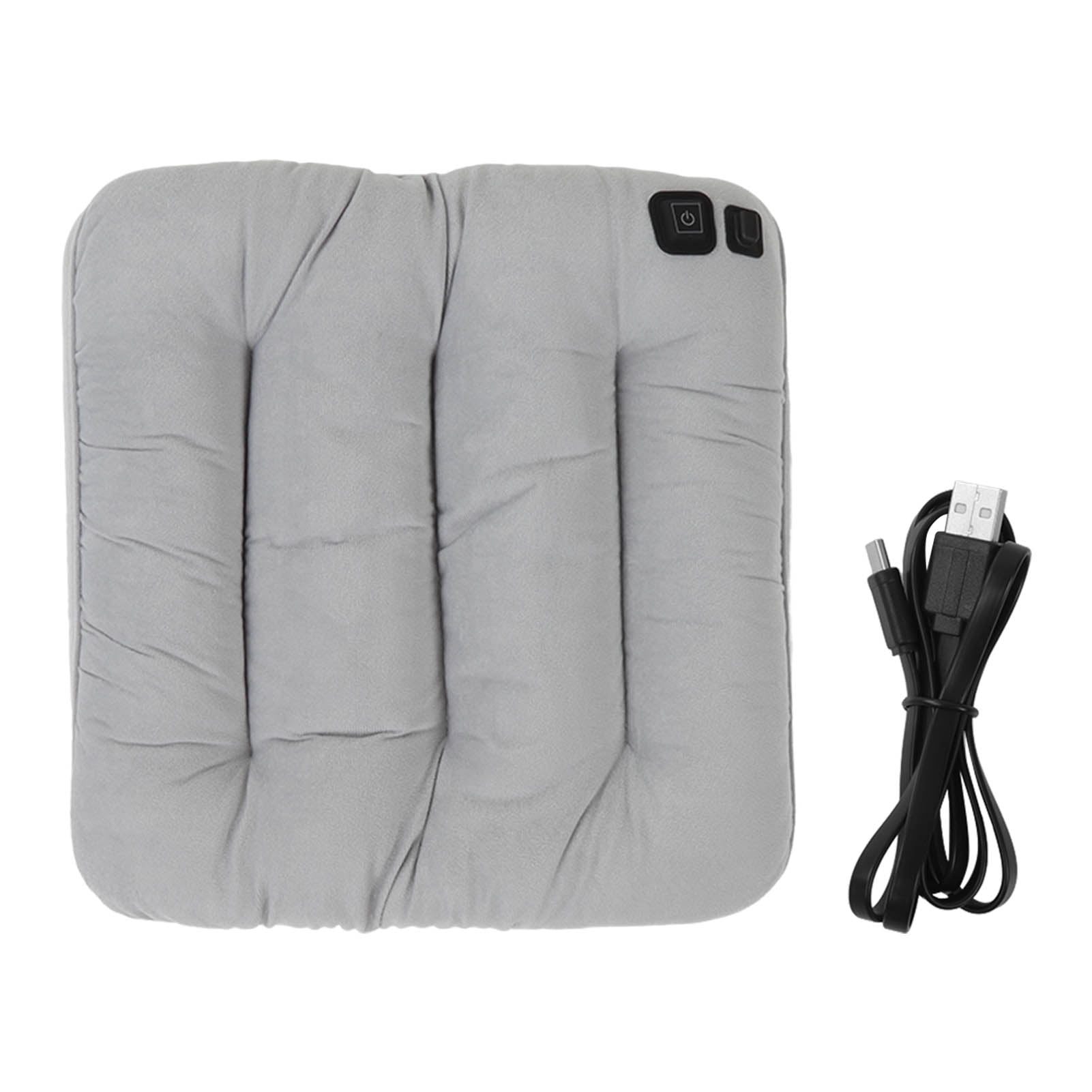 Electric Chair Warmer, Safe Heated Chair Pad For Office Light Gray