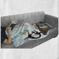 thumbnail image 6 of Lab Soft Flannel Fleece Throw Blanket, Scientist Chemist with Test Tubes Flask and Microscope on Table Researchme, Cozy Plush for Indoor and Outdoor Use, 70" x 90", Multicolor, by Ambesonne, 6 of 6