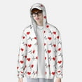 thumbnail image 2 of Kdxio Heartbeat Symbol Print Women Men Sun Protection UPF 50+ Jackets Zip Up Long Sleeve Hoodie Hiking Lightweight with Pockets, 2 of 7