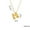 M M, variant on Xecvkr Letter Necklace Gold Initial Pendant Personalized Women Mom Jewelry Electroplated Alloy 26 Letters Gift Fashion Accessory 1 Piece