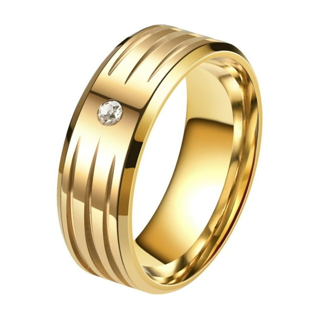 Fashion Couple Ring Ring Korean Edition Temperament Stainless Steel Ring
