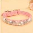 thumbnail image 1 of Bling Rhinestone Leather Crystal Diamond Puppy Collar Pet Dog Collars, 1 of 3