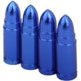 thumbnail image 1 of Valve Bullet Valve Stem Caps, Pack of 4, Blue, 1 of 4