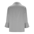 thumbnail image 4 of Satin Blouses for Women Silk Cowl Neck Shirts Elegant Ruffle 3/4 Sleeve Tops Slim-Fit Fashion Trendy Outfits Casual Business Outfits 2026 Summer Tops Lace Ladies Clothes, 4 of 8