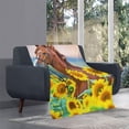 thumbnail image 4 of Yibo Chicken Printed Blanket Flannel Soft and Comfortable Anti-static Bed Sofa Blanket, 4 of 7
