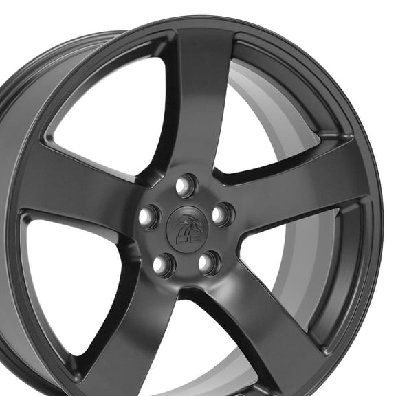 OE Wheels DG12 20 Inch Rim Fits Charger Style 5x115 20x8 Satin Black - Hollander 2296 (1)