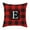 E, variant on Christmas Pillowcase, Festive Cushion Cover, Twenty Six Letters Peach Skin Print Plaid Pillowcase, Soft Durable Material, Easy To Clean, Universal Size 45x45cm, Bright Color, Exquisite Craftsmanship