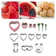 thumbnail image 1 of Heart Shaped  Set, Simple Operation Smoothly Appearance Versatile 15Pcs Heart Shaped Molds DIY  For Restaurant For Baking, 1 of 8