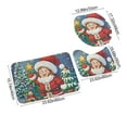 thumbnail image 3 of Hometravel Christmas Floor Mat Set, 3-Piece Bathroom Toilet Mats with Anti-Slip Backing, Washable Holiday Theme Mats for Bathroom Decor, Seasonal Home Accessory, 3 of 6