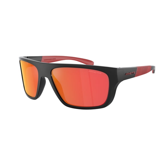 Arnette - HIJIKI AN 4330, Squared propionate men BLACK/RED MIRROR DARK GREY YELLOW