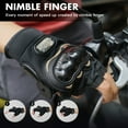 thumbnail image 6 of ENFOURCLASS Touchscreen Steel Knuckle Half Finger Motorcycle Gloves for Men Women, BMX ATV MTB Road Racing Powersports, 6 of 13