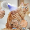 thumbnail image 3 of Cat Steam Brush for Shedding, 4 in 1 with Release Button, Self Cleaning Pet Misting Hair Comb with Handle for Grooming Kitten Dog(White), 3 of 6