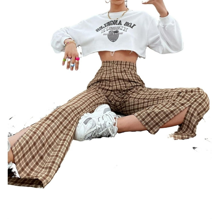 Plaid jeggings walmart discount
