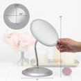 thumbnail image 4 of Tocador Mirror Zadro Double Vision con cuello de cisne y soporte de pared 5X/10X, 4 of 9