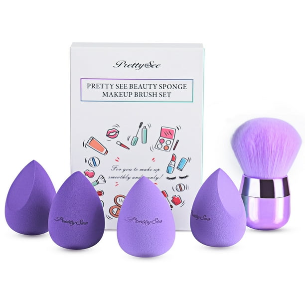 PRETTY SEE 5 Pcs Makeup Blender Sponges Beauty Sponge Puff Makeup