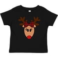thumbnail image 3 of Inktastic Cute Girl Reindeer with Buffalo Plaid Bow Boys or Girls Baby T-Shirt, 3 of 5