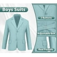 thumbnail image 3 of Lycody Boys Suits 3 Piece Slim Fit Suit Set Dresswear Ring Bearer Outfit for Boy, 3 of 6