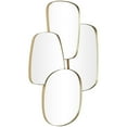 thumbnail image 6 of CosmoLiving by Cosmopolitan 30" x 39" Gold Wall Mirror with Varying Shapes, 6 of 8