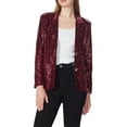thumbnail image 2 of Women's Evening Sparkle Sequins Open Front Long Sleeve Blazer Jacket, 2 of 5