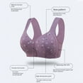 thumbnail image 4 of Audhol Front Close Wireless Bras for Women, Bras for Women 2025 Summer 3 Piece Set: Breathable Front Bra Full Support Wide Back No Underwire Everyday Bra Womens Front Closure Bras I 44, 4 of 9