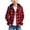 Red, variant on Boys Girls Flannel Shirt Classic Plaid Hoodie Shacket Long Sleeve Button Down Jacket Uniform Checked Coat 2026 Hooded Outwear