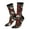 3 Black, variant on Red Rose Skull Print Adult Socks for Men & Women,Calf Socks, Ankle Socks,Boots Socks,Breathable Casual Sock,Unisex Crew Socks