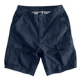 thumbnail image 5 of Fgvctg Men's Shorts Casual Stretch Cargo Short Fashion Classic Fit Elastic Waist Summer Beach Workout Pant Waistband Plus Size Shorts with Multi Pockets,Navy,2XL, 5 of 5