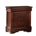 thumbnail image 3 of Acme Louis Philippe 2-Drawer Nightstand, Multiple Finishes Indoor Bed Room Furniture, 3 of 9