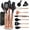 Black & Copper, variant on Styled Settings Black & Gold Silicone Kitchen Utensils Set with Gold Utensil Holder