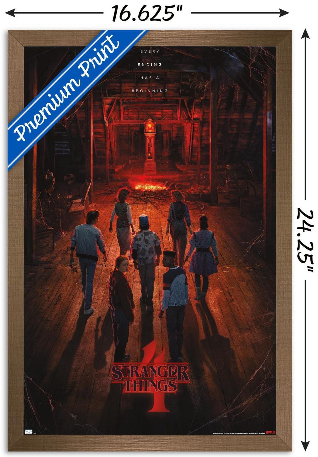 Netflix Stranger Things: Season 4 - Creel House Teaser One Sheet Wall Poster with Push Pins