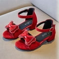 thumbnail image 2 of Mepaouo Heels Sandal for Girls Open Toe Ankle Buckle Strap Dress Shoes Bow Wedding Party Chunky Pumps, 2 of 5