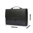 thumbnail image 3 of KQJQS 13 Pocket Accordian File Organizer Expanding File Folder for A4 Paper, Briefcase File Case with Durable Handle & Buckle Closure for School Home & Business, 3 of 7