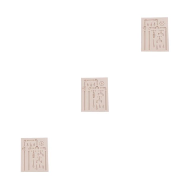 Billuyoard Molde de Fondant lavable reutilizable portátil, grifos, galleta, galleta, Chocolate, molde de silicona, herramienta para hornear Type1 NO1
