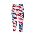 thumbnail image 5 of Hvot&aat Patriotic High Waist Leggings for Women USA 4th of July Flag Leggings Summer Casual Vacation Beach Pants, 5 of 6