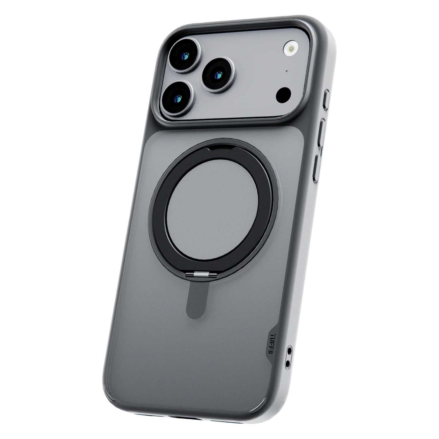 TUFF8 iPhone 18 Pro Max Glide360 Mag Case, Smoke Black